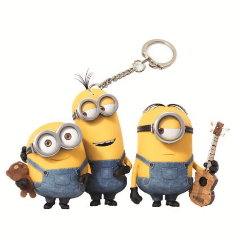 Minions Movie Bob Kevin & Stuart PVC Key Ring £0.99